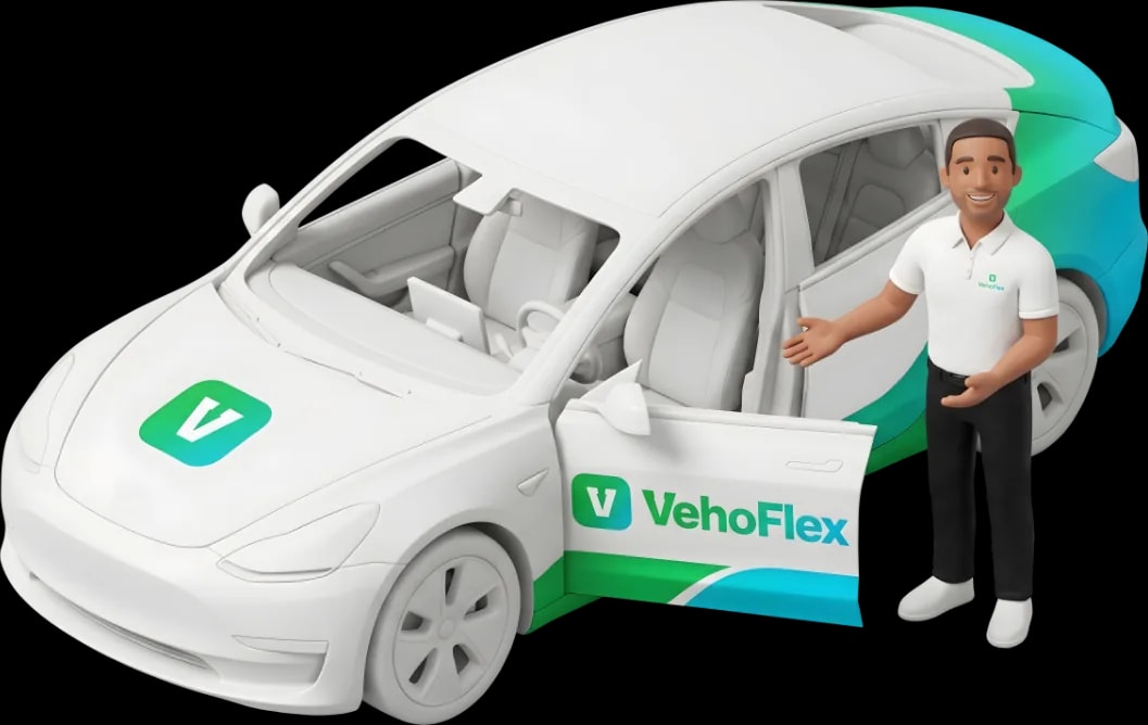 Accompagnateur VehoFlex aidant une personne lors d'un déplacement — service VehoGo